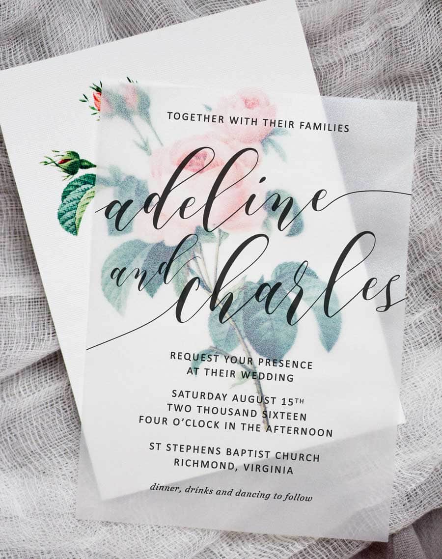 diy floral wedding invitations pipkin paper company company invitations