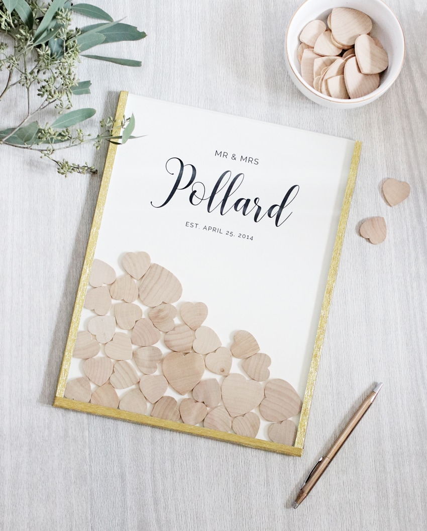 diy guest book drop box