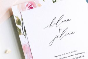 Super Simple Watercolor Wedding Invitations