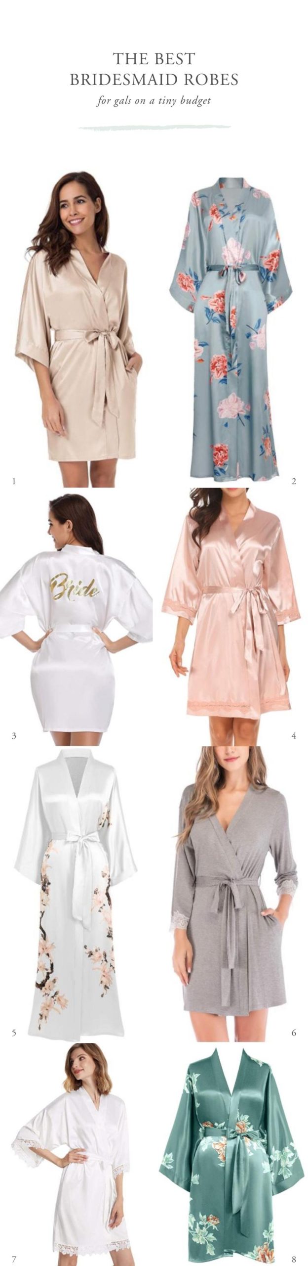 best place to buy bridesmaid robes