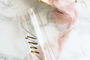 DIY Mr and Mrs Champagne Flutes