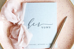 DIY Vow Books for Your Wedding Day