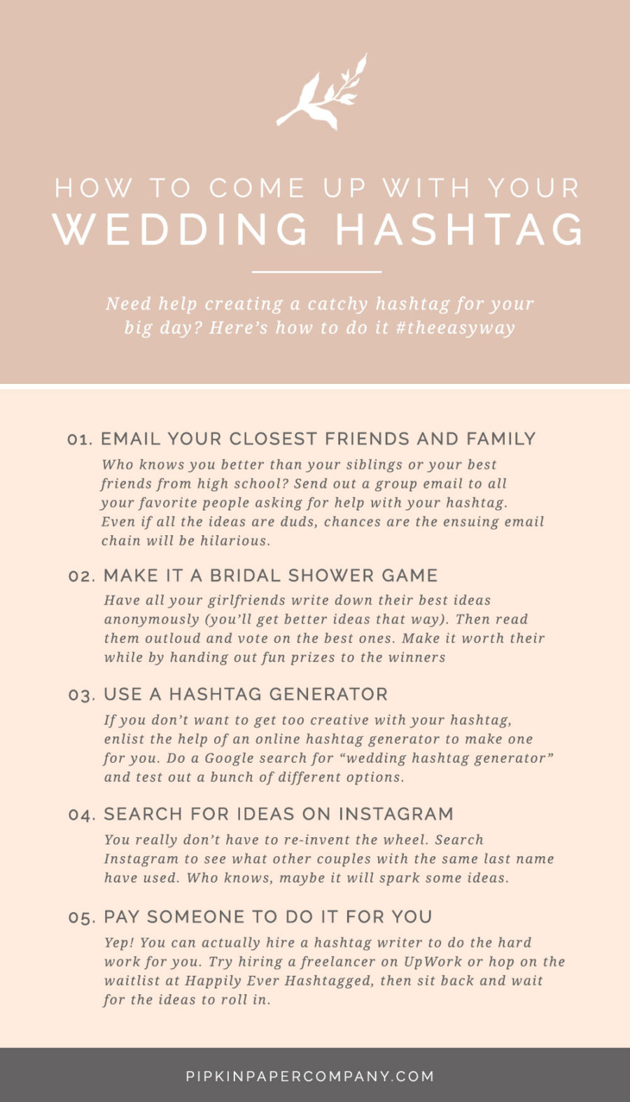 How to Create a Wedding Hashtag When You Have Zero Ideas