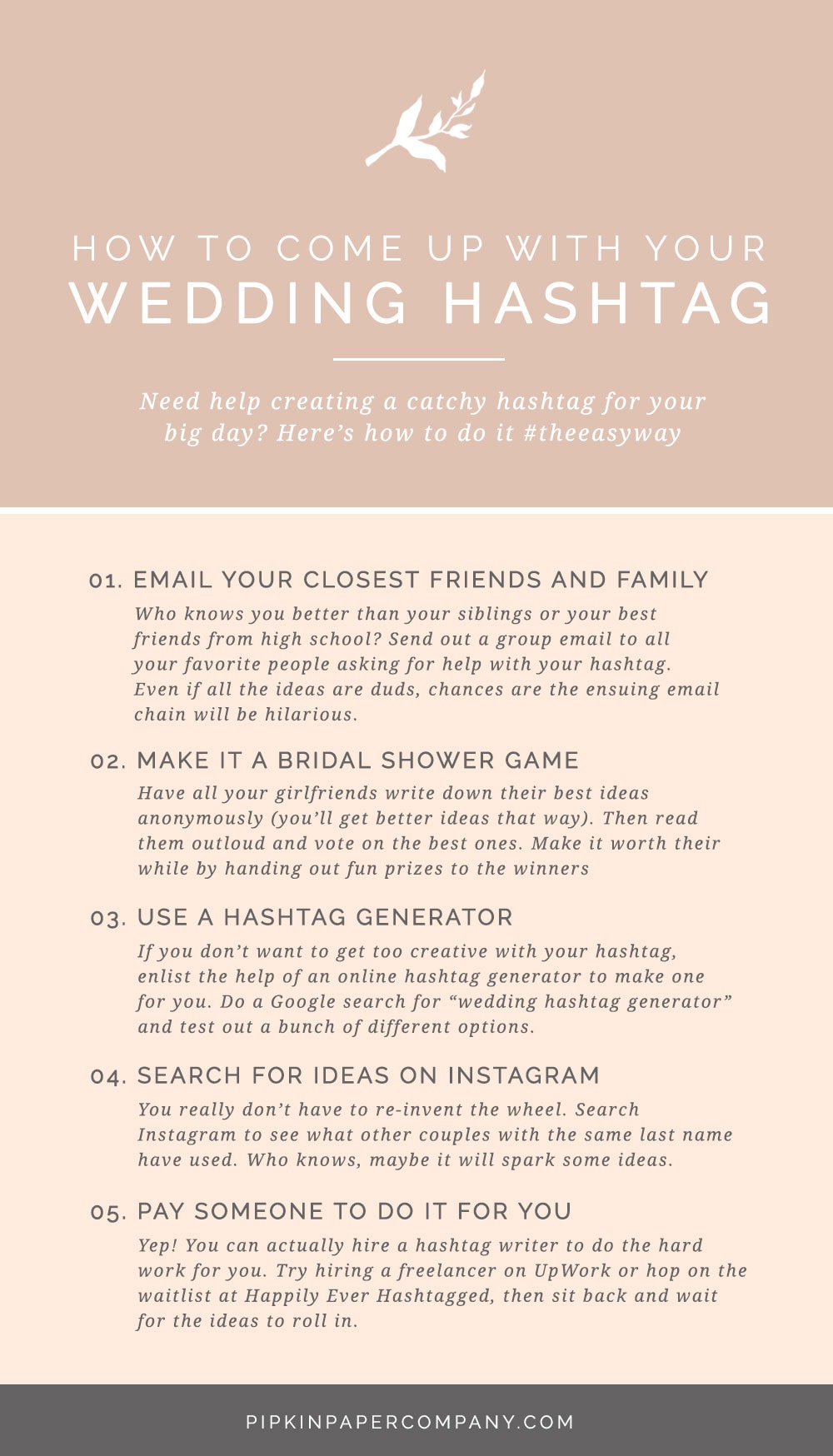 How to create a hashtag for your wedding -- the easy way.