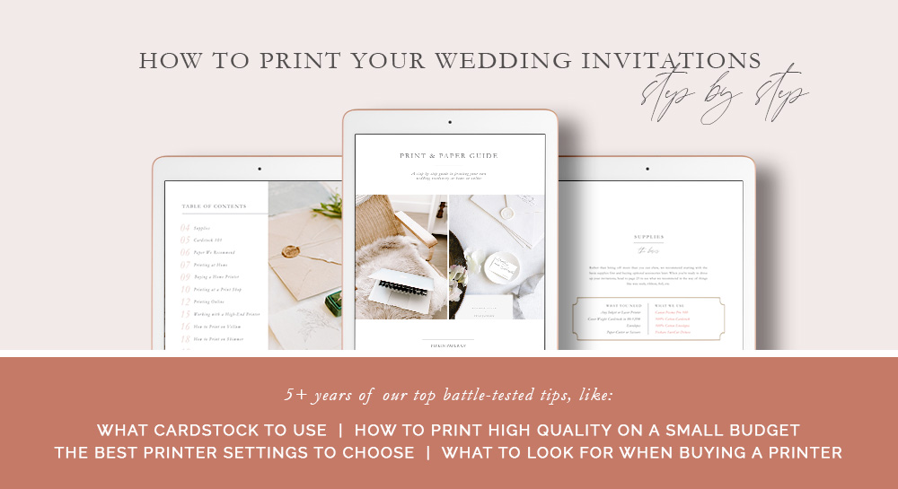 How to print wedding invitations