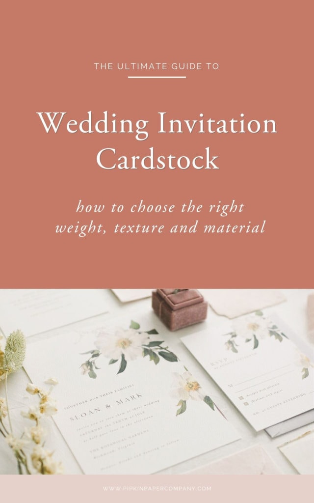 Cardstock 101 How to Choose Paper for Wedding Invitations