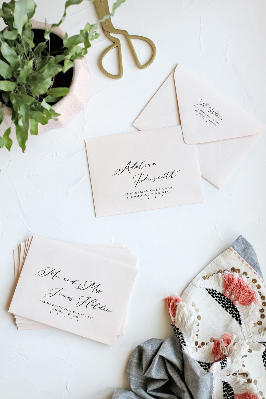 How to print envelopes the easy way | How to print your envelopes | Envelope template | Print wedding envelopes | DIY wedding envelopes
