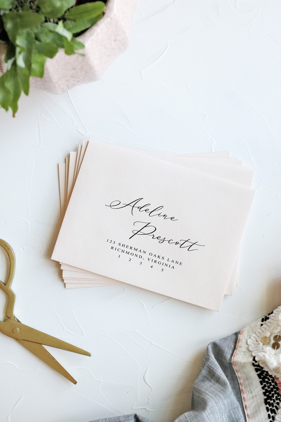 How to print envelopes the easy way | How to print your envelopes | Envelope template | Print wedding envelopes | DIY wedding envelopes