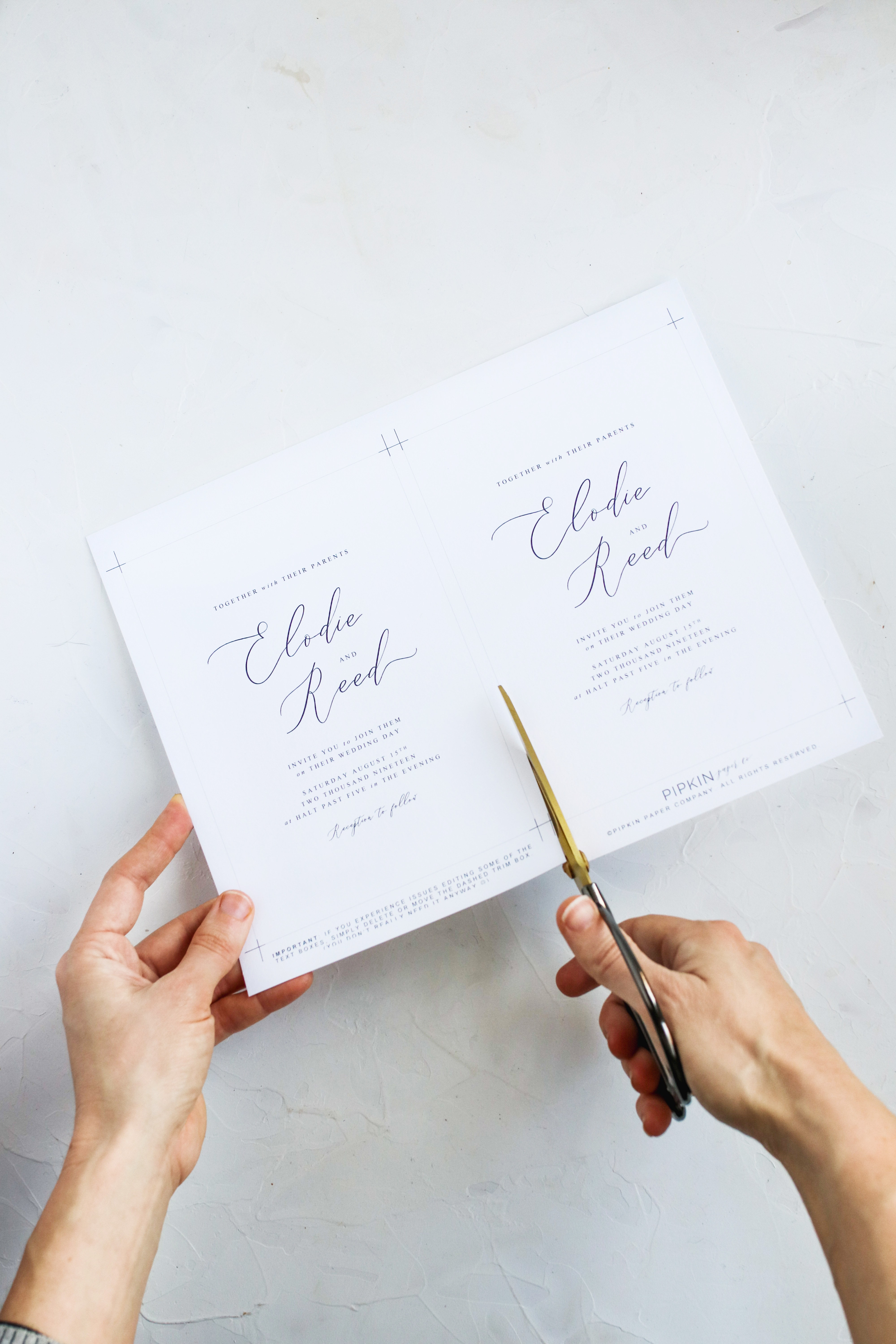 how to make DIY laser cut wedding invitations