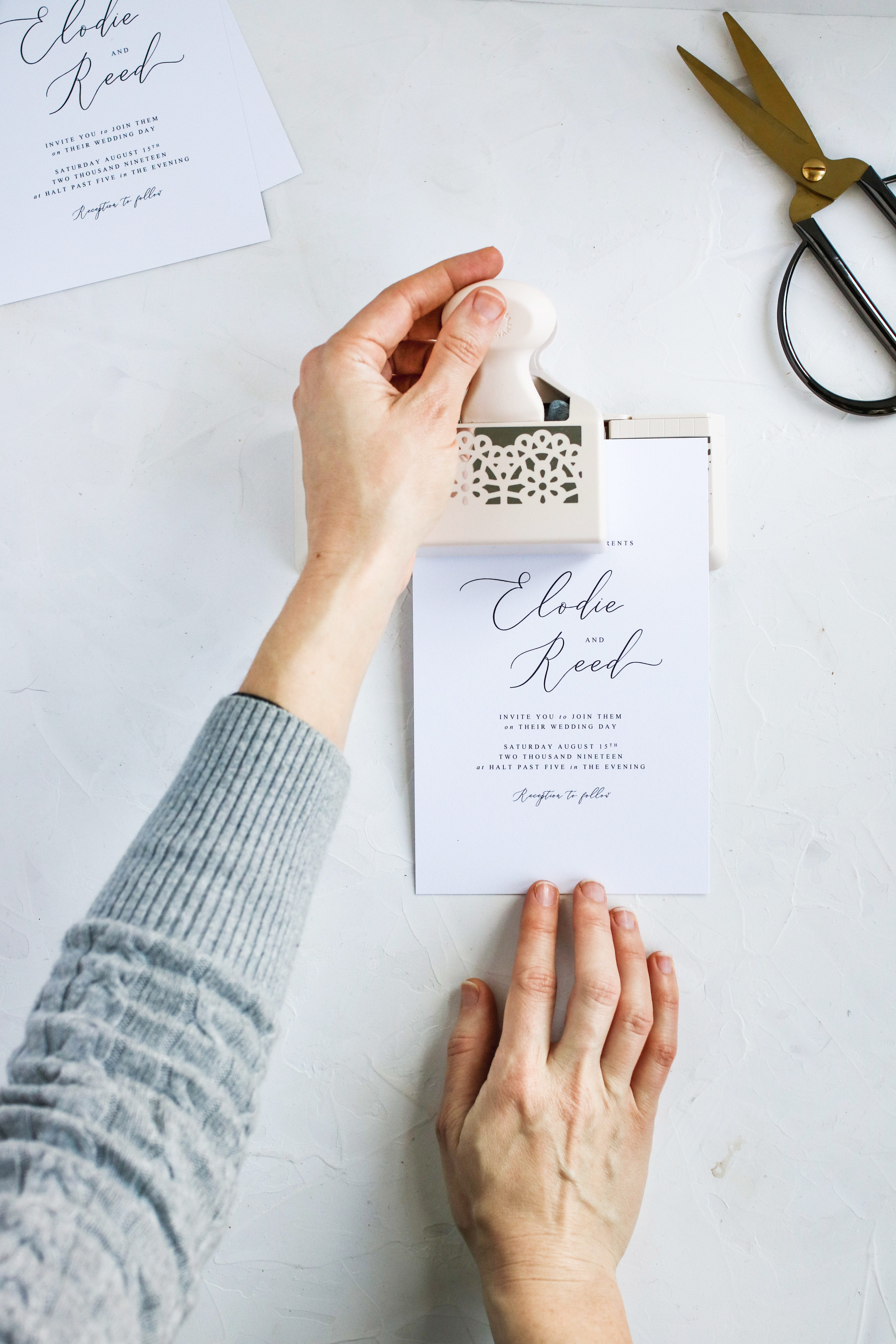 DIY Laser Cut Wedding Invitations