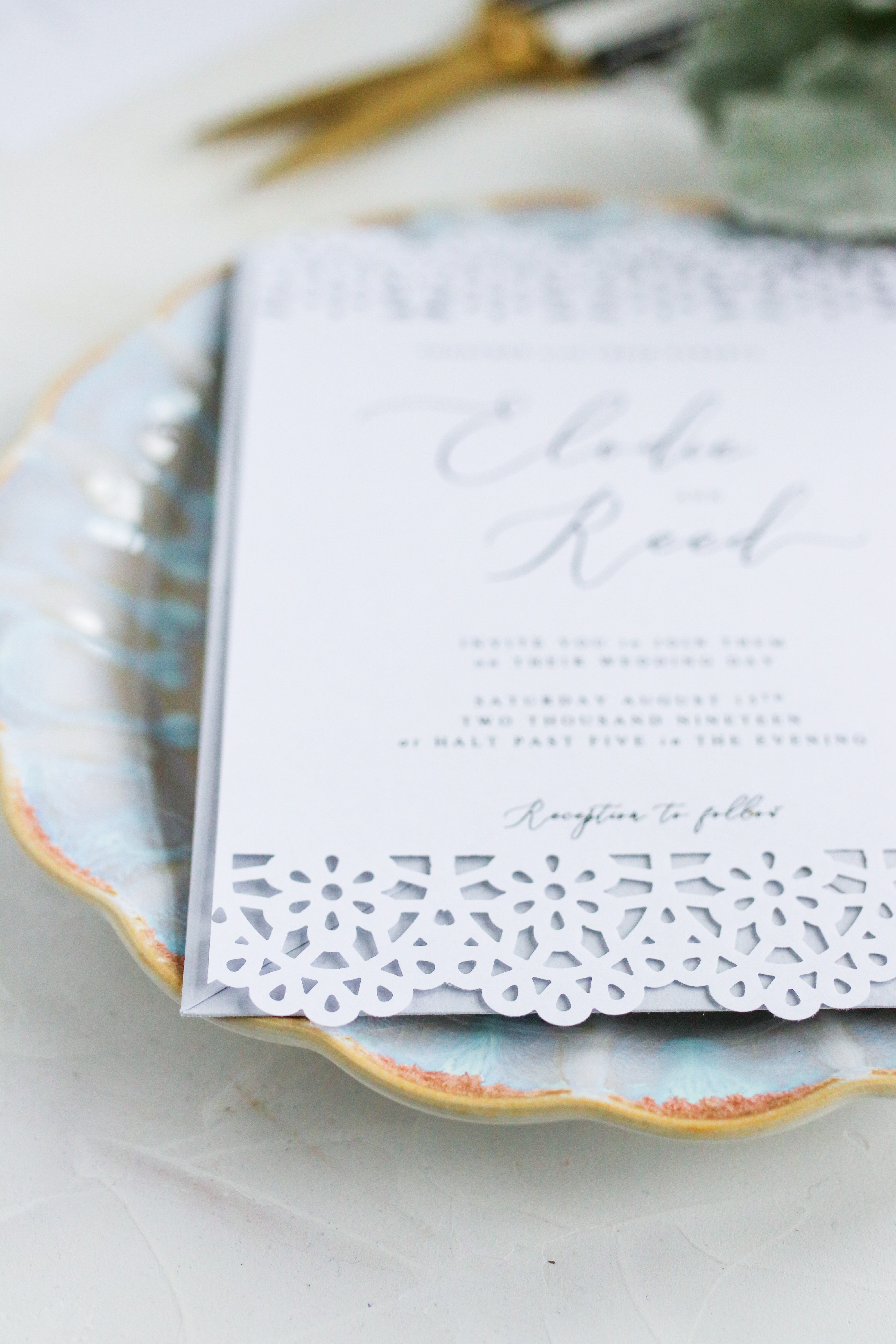 DIY Laser Cut Wedding Invitations