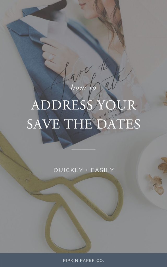 How to address save the dates quickly and easily