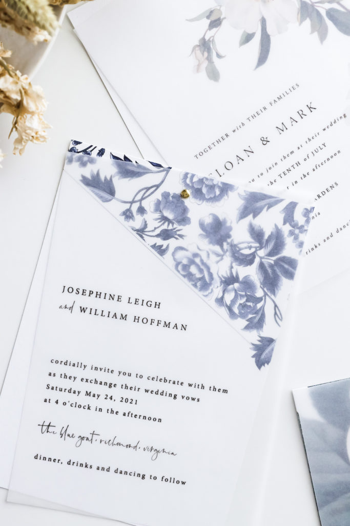 DIY Vellum Wedding Invitations