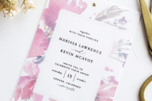 DIY Vellum Wedding Invitations