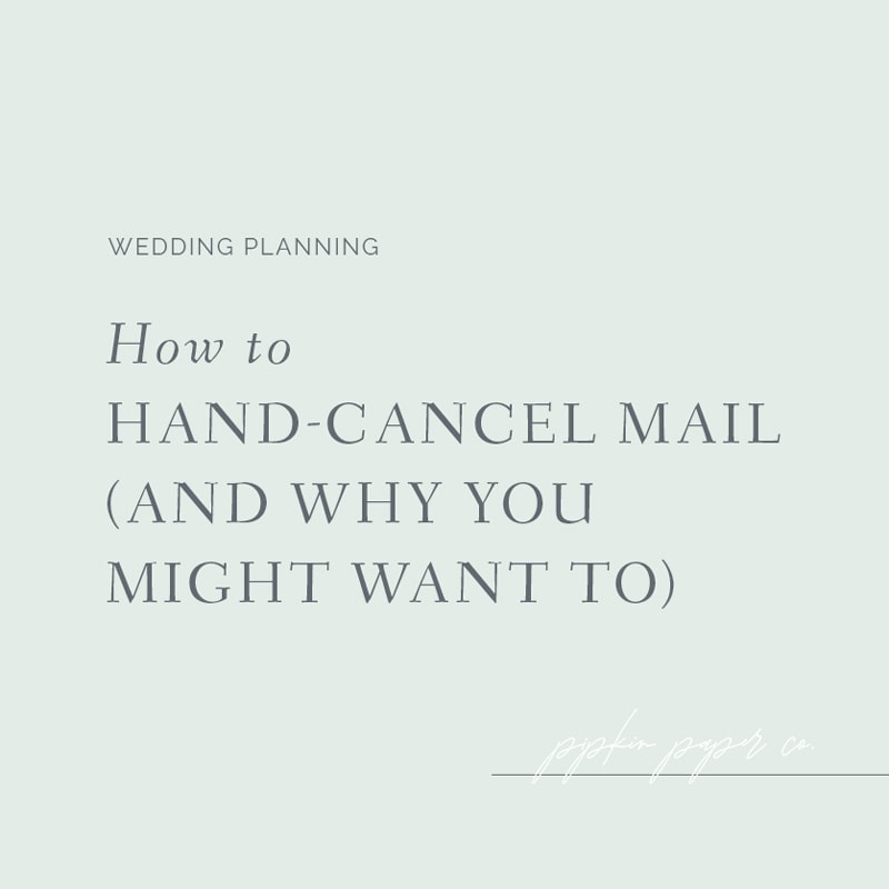 How to hand cancel mail and why you might want to