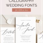 best fonts wedding invitations