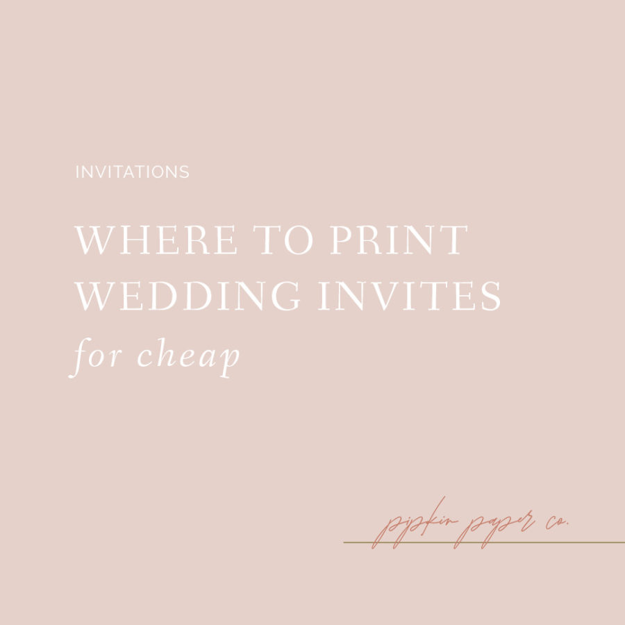 Where to Print Wedding Invitations Online