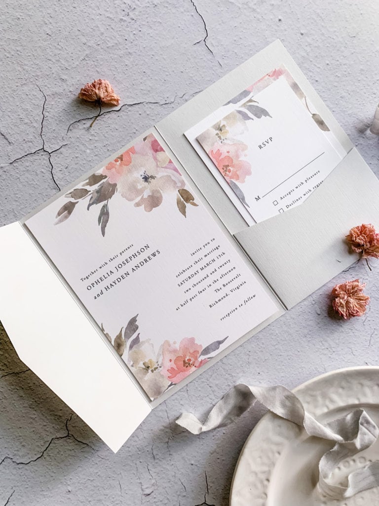 6 ways to display your wedding invitations