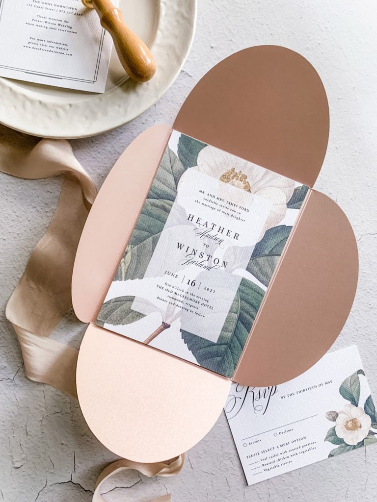 6 ways to display your wedding invitations