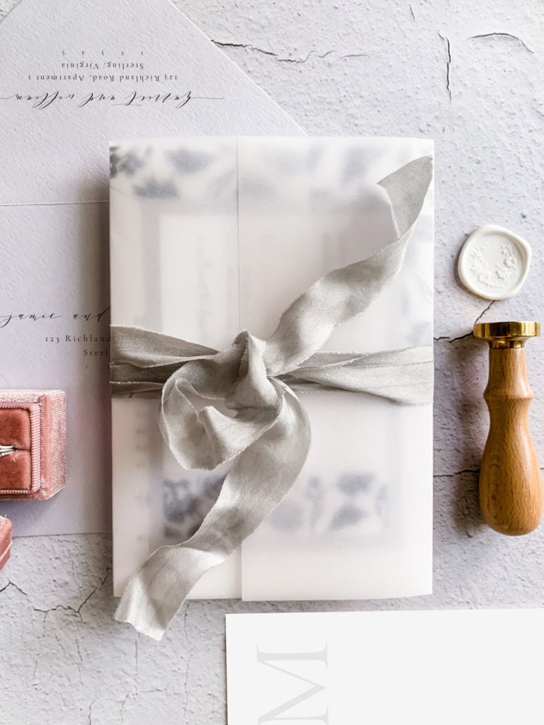 6 ways to display your wedding invitations