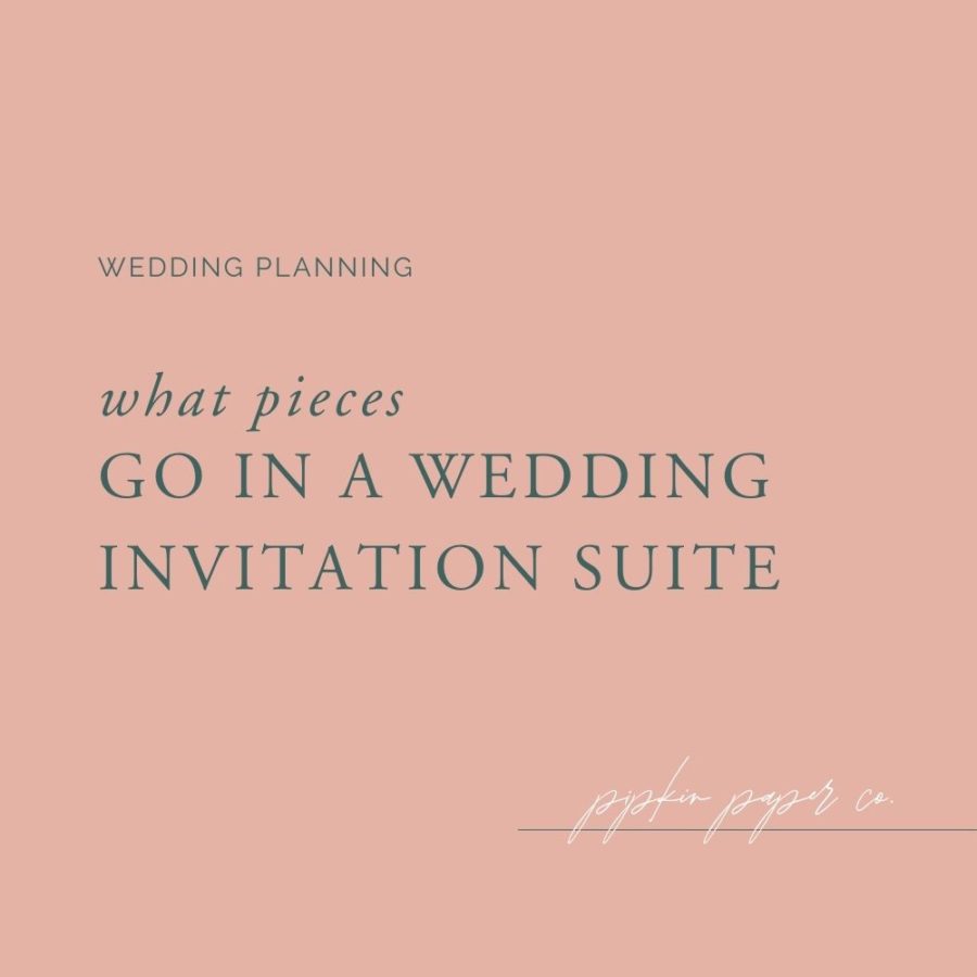 What Pieces Go in a Wedding Invitation Suite