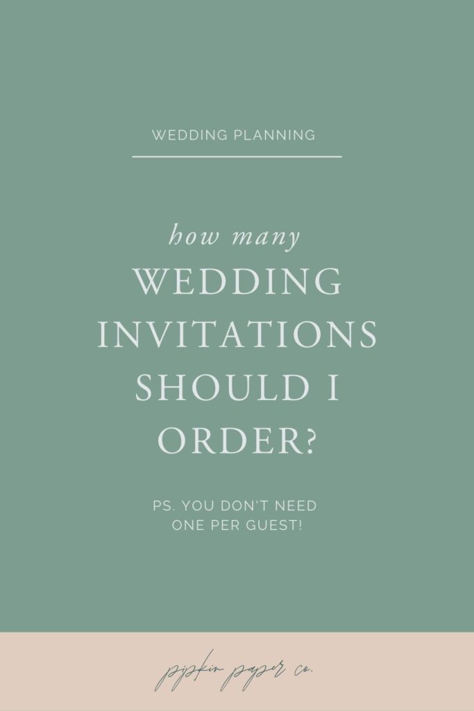 how many wedding invitations should I buy
